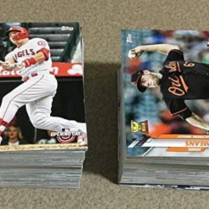 2020 Topps Opening Day Complete Hand Collated MLB Baseball Set of 200 Cards with 18 Rookies. Overall Condition is NM. Includes the following Brendan McKay, Luis Arraez, Nico Hoerner, Kyle Lewis, Max Scherzer, Gerrit Cole, Anthony Rizzo, Juan Soto, Mookie