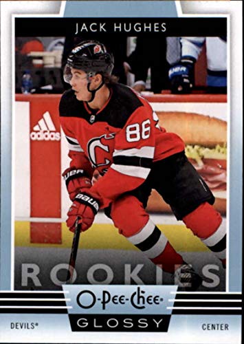 2019-20 O-Pee-Chee Update Glossy Rookies #R-20 Jack Hughes New Jersey Devils NHL Hockey Trading Card