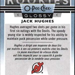 2019-20 O-Pee-Chee Update Glossy Rookies #R-20 Jack Hughes New Jersey Devils NHL Hockey Trading Card