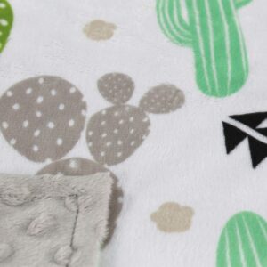 Car Seat Canopy Cover - Green Grey Cactus