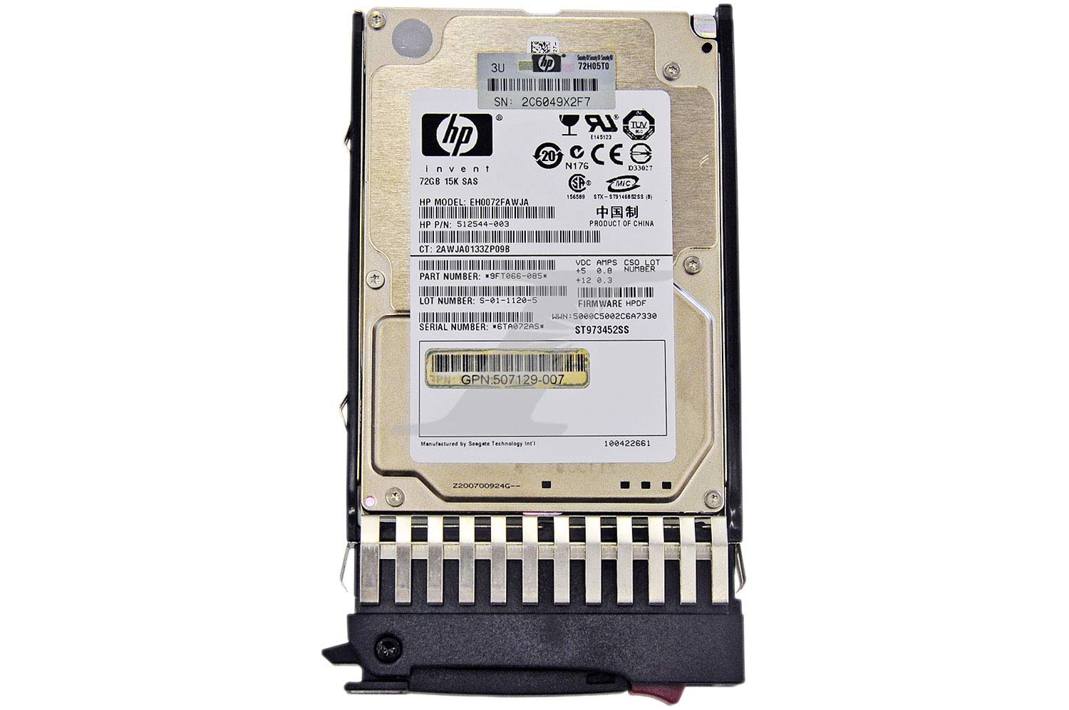 HPE HP 512743-001 72GB 15K 6Gbps 2.5" SAS Internal Hard Drive