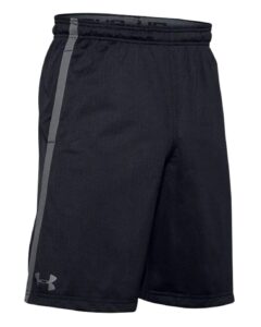 under armour men's ua tech heatgear athletic mesh shorts (m, black)
