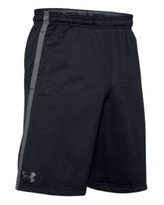 under armour men's ua tech heatgear athletic mesh shorts (s, black)