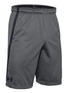 under armour men's ua tech heatgear athletic mesh shorts (m, grey)