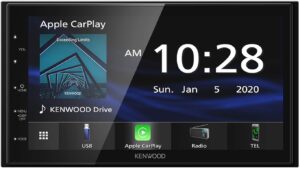 kenwood dmx4707s 6.8" digital media touchscreen receiver w/apple carplay and android auto