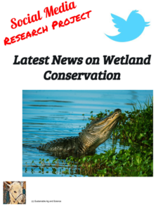 latest news on wetland conservation - social media research lesson plan activity