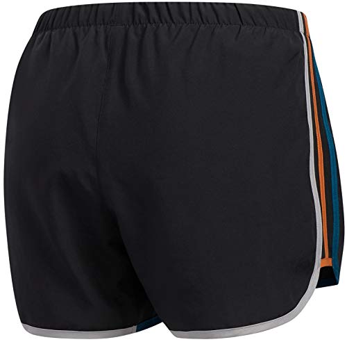 adidas Women's 3'' Marathon 20 Shorts US Medium, Black/Tech Mineral/Tech Copper/MGH Solid Grey