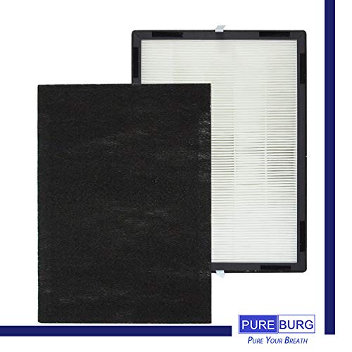 PUREBURG LP350 Replacement True HEPA Filter Set Compatible with LivePure LP-HF350 LP-PF900 Fits LivePure LP350TH and LP350THP Aspen series Air Purifiers