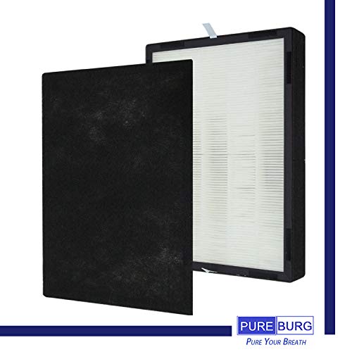 PUREBURG LP350 Replacement True HEPA Filter Set Compatible with LivePure LP-HF350 LP-PF900 Fits LivePure LP350TH and LP350THP Aspen series Air Purifiers