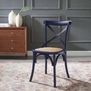 Modway Gear Side, Dining Chair, Midnight Blue