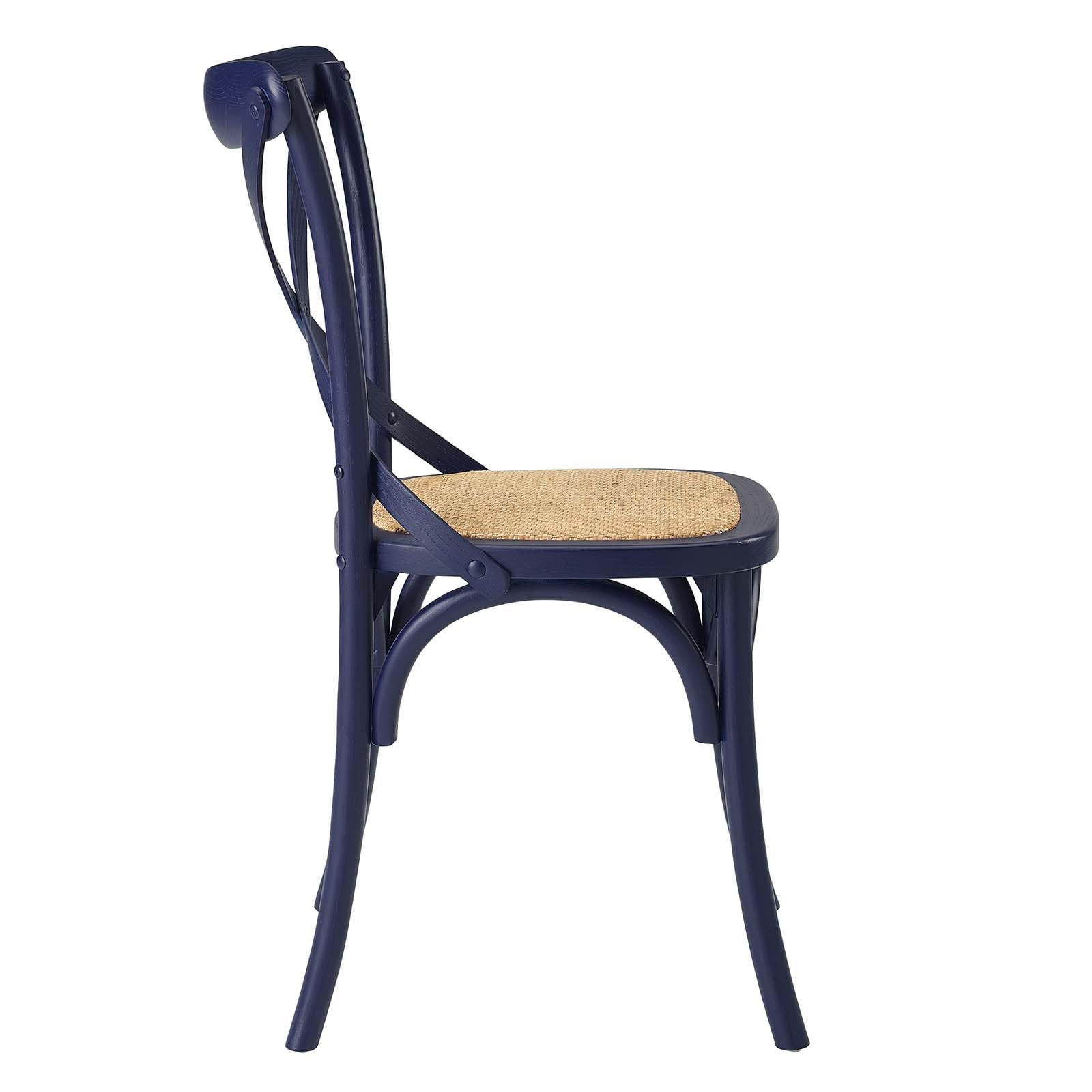 Modway Gear Side, Dining Chair, Midnight Blue