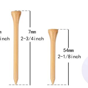 WHAMZ33 W Professional Wooden Golf Tees 2 3/4 inch Tee Pack of 100 Golf Tee