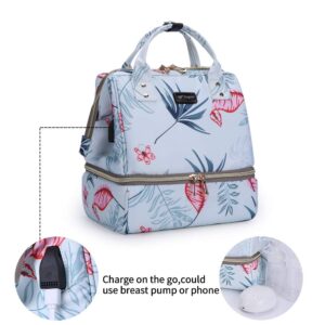 Pump Bag for Work Women - Lunch Bag Mini Breast Pump Bag with Cooler New Mom Breast Pump Travel Bag Lunch Bag for Breastfeeding Mother