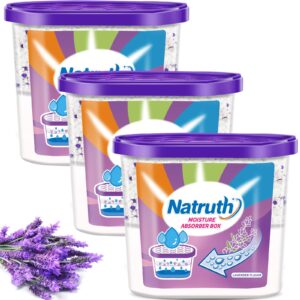 natruth activated charcoal ,moisture absorber boxes 500ml (3 packs), closet dehumidifier, eradicate odor，moisture absorber, dehumidifier for closet ,bathrooms, kitchen & study, boats,rvs and more (3)