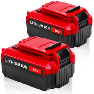 tenhutt 【upgrade】 2pack 20v 6.0ah max replace battery for porter cable 20v lithium battery compatible with pcc685l pcc680l pcc682l pcc6 20v cordless power tools