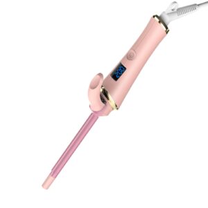 adtzyld curling iron curling wand, mini hair curler for short long hair crimper 9mm ceramic barrel tight curls lcd temperature display (0.35 inches)