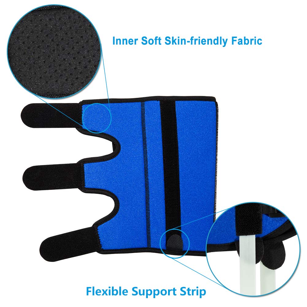 Elbow Brace for Cubital Tunnel Syndrome, Elbow Immobilizer Stabilizer Support Splint for Arthritis Pain Relief Tendonitis at Night Sleeping,Arm brace for Women and Men, Fits Right & Left (Blue, M)