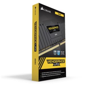 CORSAIR Vengeance LPX 64GB (4x16GB) DDR4 3200 (PC4-25600) C16 1.35V Desktop Memory - Black