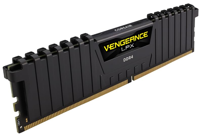 CORSAIR Vengeance LPX 64GB (4x16GB) DDR4 3200 (PC4-25600) C16 1.35V Desktop Memory - Black