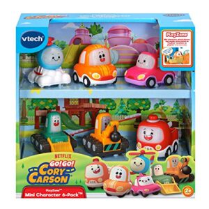 vtech go! go! cory carson playzone mini character 6-pack, multicolor