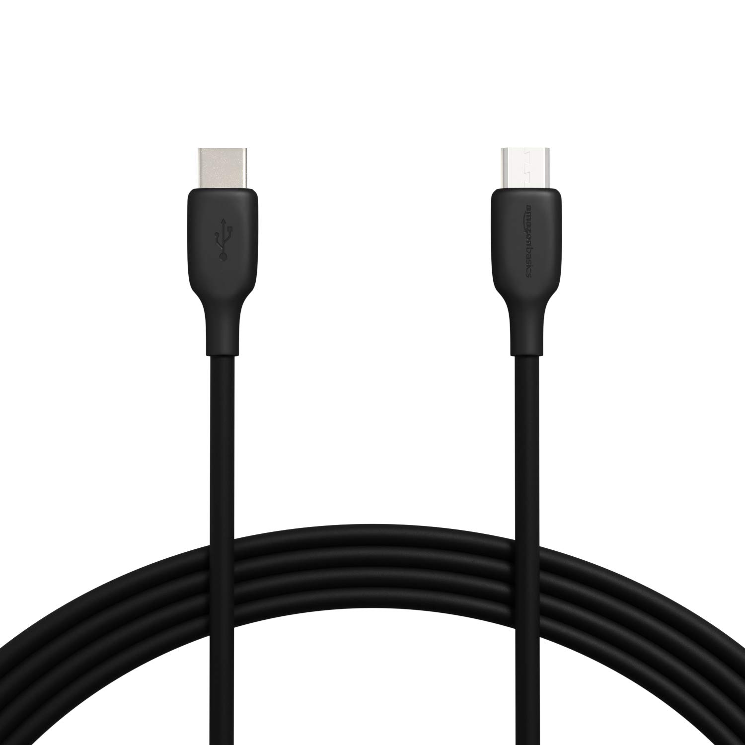 Amazon Basics Fast Charging 3A USB-C2.0 to Micro-B Cable - 10-Foot, Black, 1 Pack