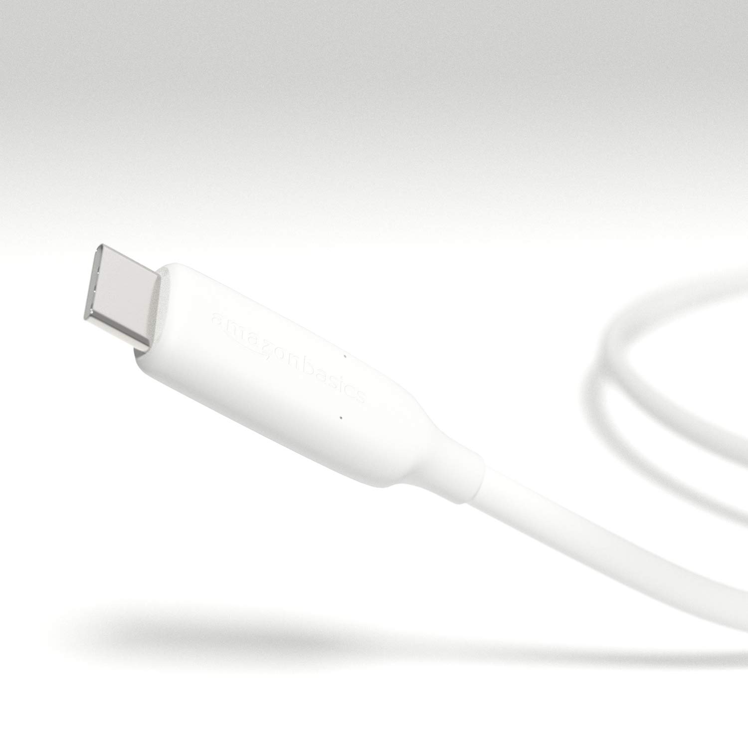 Amazon Basics Fast Charging 60W USB-C3.1 Gen1 to USB-C Cable - 3-Foot, White