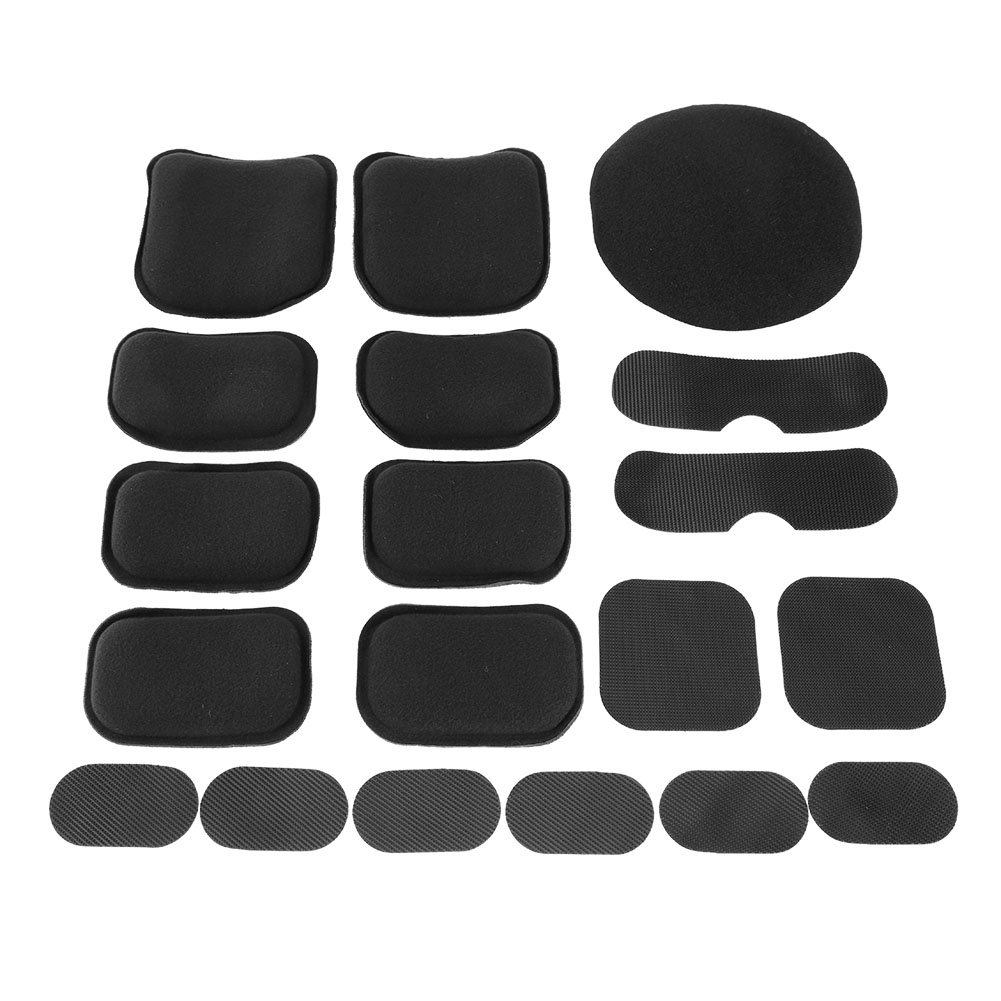 Airsoft Helmet Pads 19pcs/Set Tactical Helmet Replacement Universal EVA Foam Padding Kits Motorcycle Padding Kits Bike Accessories Mats Helmet Foam Pads for Fast Mich CS ACH FMA