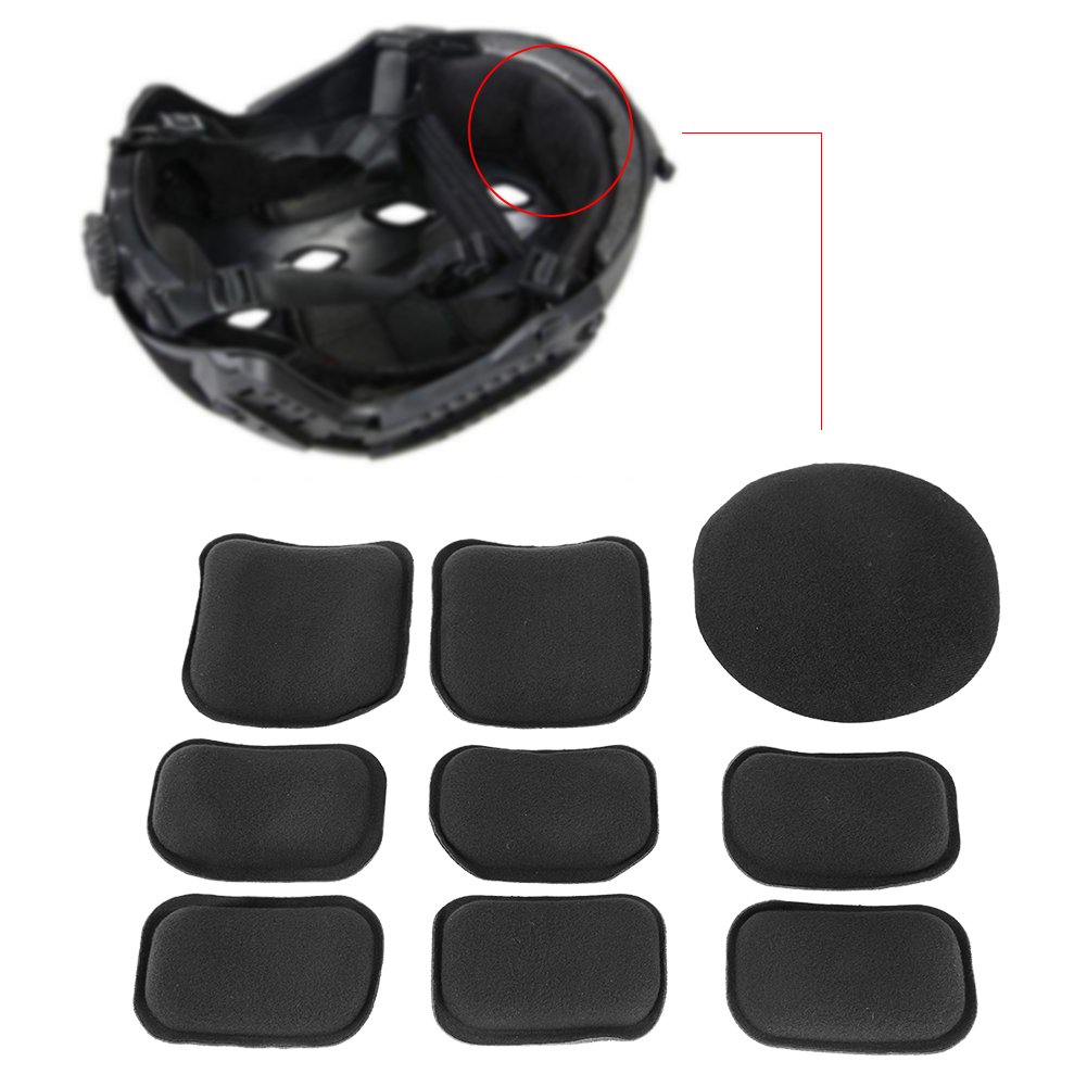 Airsoft Helmet Pads 19pcs/Set Tactical Helmet Replacement Universal EVA Foam Padding Kits Motorcycle Padding Kits Bike Accessories Mats Helmet Foam Pads for Fast Mich CS ACH FMA