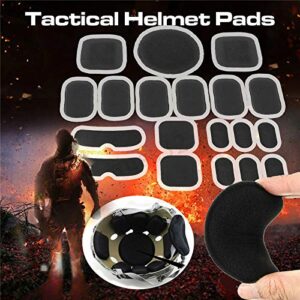 Airsoft Helmet Pads 19pcs/Set Tactical Helmet Replacement Universal EVA Foam Padding Kits Motorcycle Padding Kits Bike Accessories Mats Helmet Foam Pads for Fast Mich CS ACH FMA