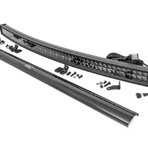 Rough Country 54" Black Series Curved Dual Row DRL CREE LED Light Bar - 72954BD