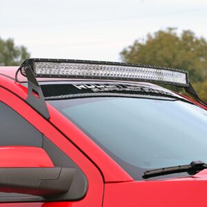 Rough Country 54" Black Series Curved Dual Row DRL CREE LED Light Bar - 72954BD