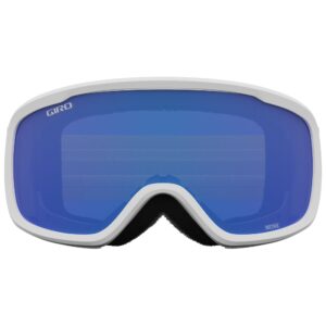 Giro Moxie Ski Goggles - Snowboard Goggles for Women & Youth - White Core Light Strap with Grey Cobalt/Yellow Lenses