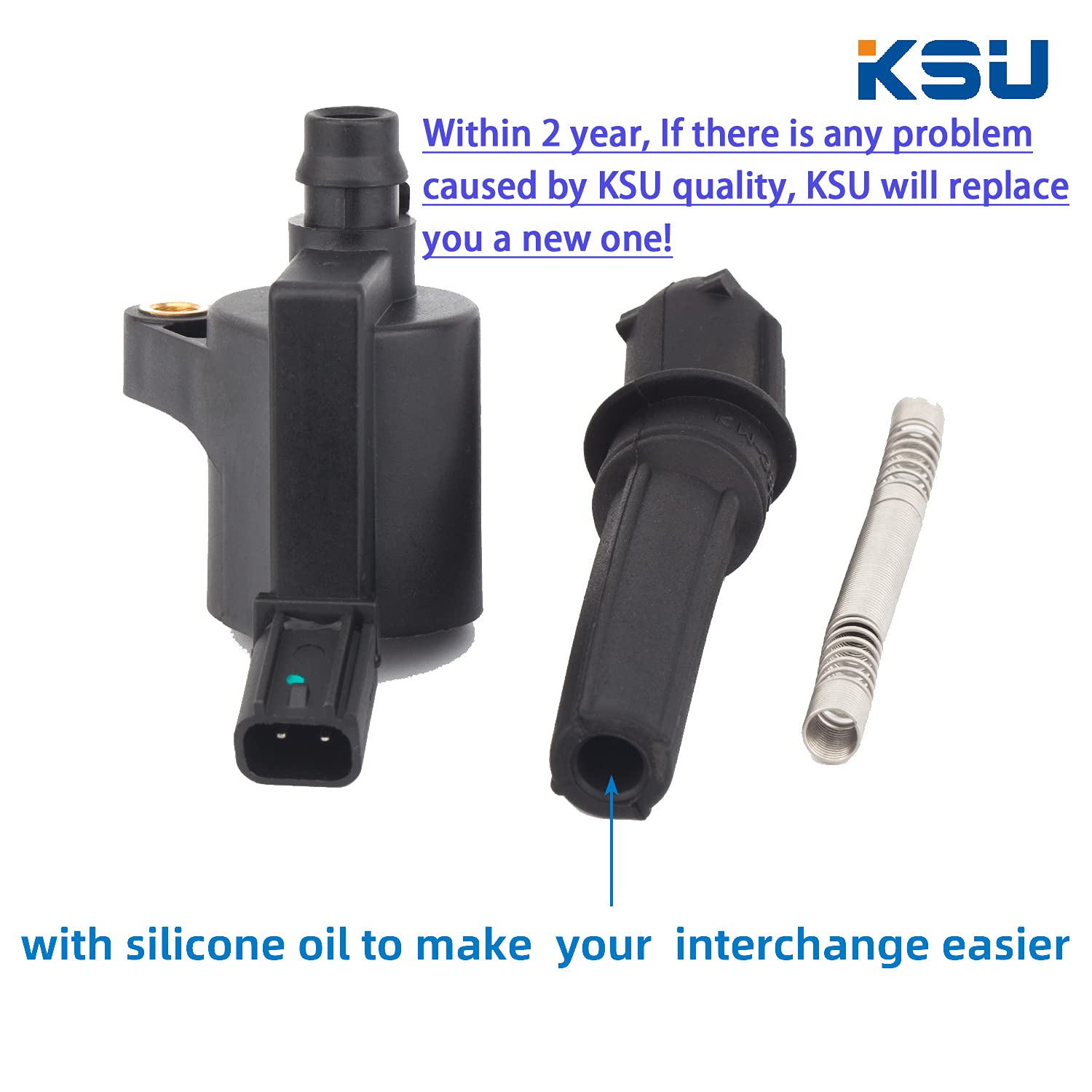 KSU Compatible With Ignition Coil Pack for Ford EXPEDITION EXPLORER F-150 F-250 F-350 F-450 CROWN VICTORIA E-150 E-250 E-350 E-450 MUSTANG THUNDERBIRD LINCOLN MERCURY 4.6L 5.4L V8 DG508 DG457(8Pack)