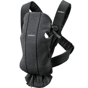 babybjörn baby carrier mini, 3d jersey, charcoal gray