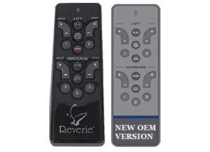 reverie rc-wm-103 (new gray version) replacement remote for adjustable bed