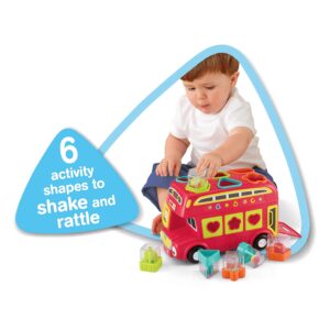 Early Learning Centre Shape Sorting Bus, Stimulates Senses, Fine Motor Skills, Hand Eye Coordination, Problem Solving, Kids Toys for Ages 06 Month, Amazon Exclusive