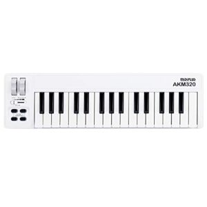 akm320 midi keyboard controller, white edition with cubase le 12