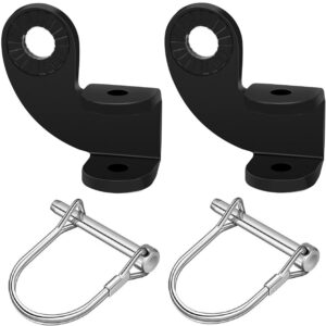 bike trailer hitch bicycle stainless steel 12.2mm-hitch coupler compatible with burley trailers adapter replacement connector to pets stroller (90° coupler (2 pack))