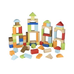 Early Learning Centre Wooden Bricks, Problem Solving, Hand Eye Coordination, Creativity, Kids Toys for Ages 18 Month, Amazon Exclusive