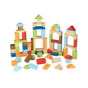 Early Learning Centre Wooden Bricks, Problem Solving, Hand Eye Coordination, Creativity, Kids Toys for Ages 18 Month, Amazon Exclusive