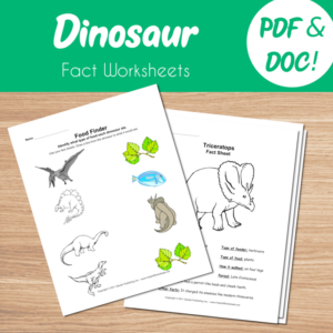 dinosaur worksheets