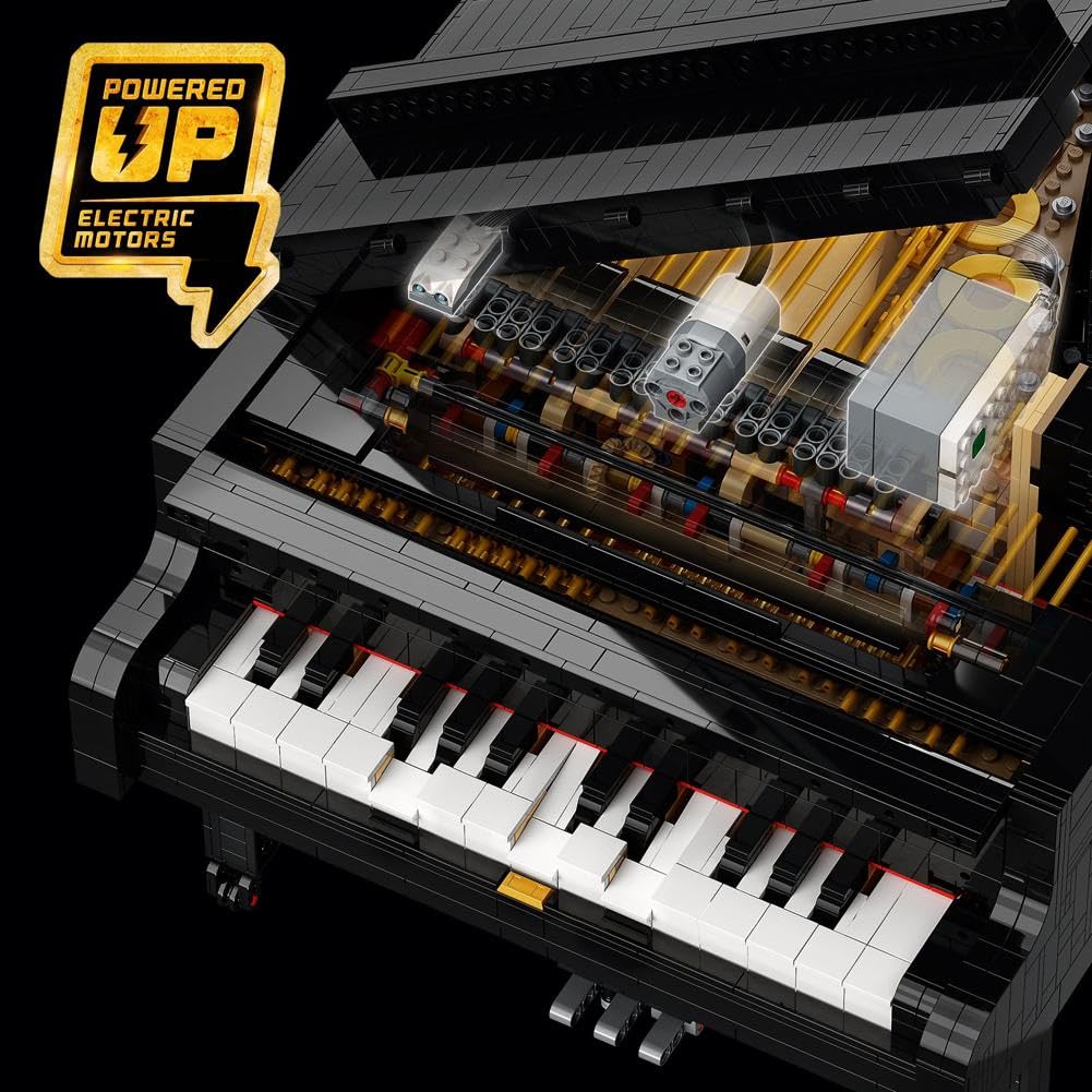 LEGO Ideas Grand Piano 21323 Model Building Set for Adults, Collectible Home Décor Kit, Gift for Music Lovers with Motor and Power Functions