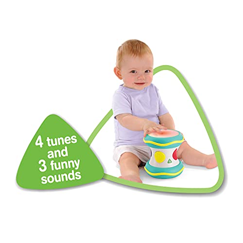 Early Learning Centre Lights & Sounds Drum, Hand Eye Coordination, Stimulates Senses, Kids Toys for Ages 09 Month, Amazon Exclusive