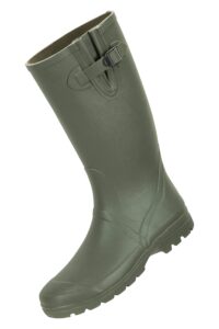 mountain warehouse mens wellies - durable rain shoes for walking khaki 10 m us men
