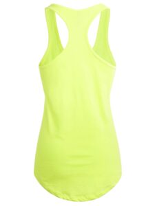 womens active racerback tank top soft casual sleeveless workout gym yoga tee shirt jersey (small, 3hcb01_cucumber)
