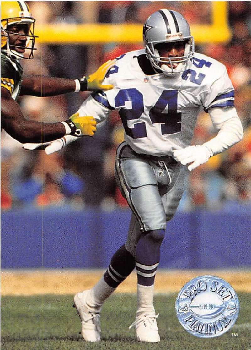 1991 Pro Set Platinum Football #286 Larry Brown RC Rookie Card Dallas Cowboys