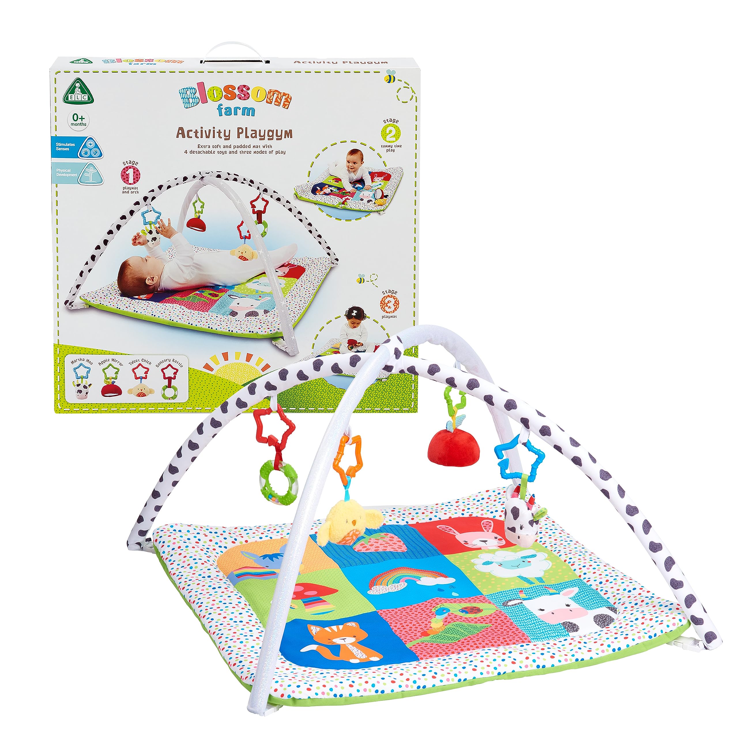 Early Learning Centre Blossom Farm Playmat & Arch, Physical Development, Hand Eye Coordination, Stimulates Senses