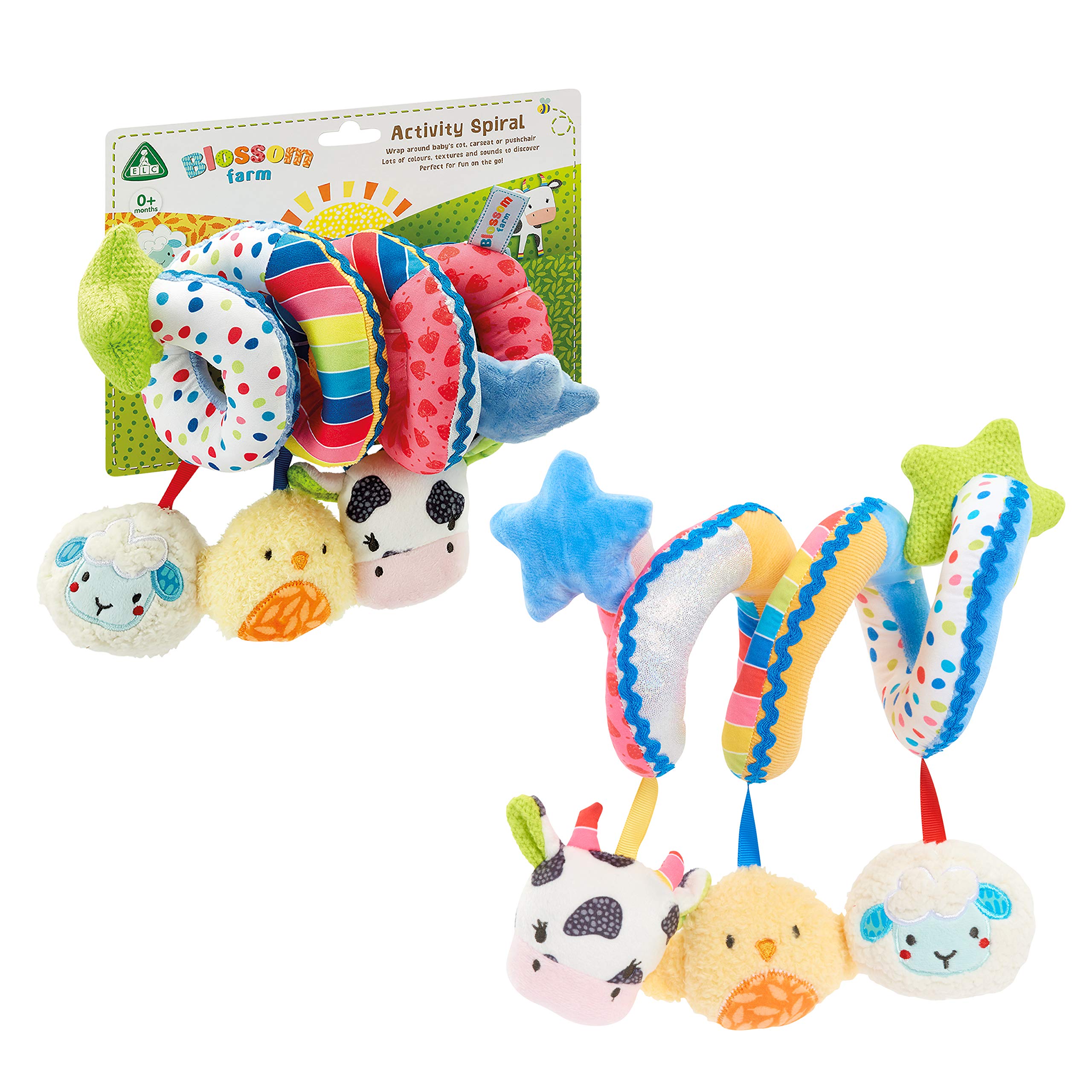 Early Learning Centre Blossom Farm Spiral Wrap Around, Stimulates Senses, Hand Eye Coordination, Kids Toys for Ages 0+, Amazon Exclusive