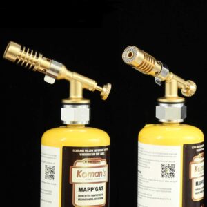 Welding Torch Fueled By MAPP and Propane Gas For Soldering, Glass blowing, Jewelly