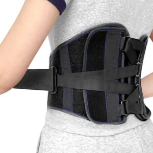 zoyer usa recovery back brace w/ lumbar support, quad-spring stabilizers, chronic pain relief, sciatica, posture corrector, customizable tension, s/m